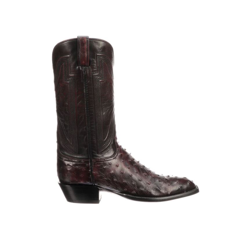 Lucchese | Men's Hugh - Black Cherry - Click Image to Close