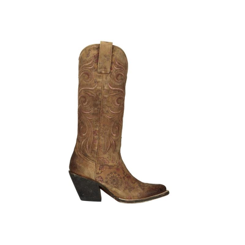 Lucchese | Women's Laurelie - Tan Floral - Click Image to Close