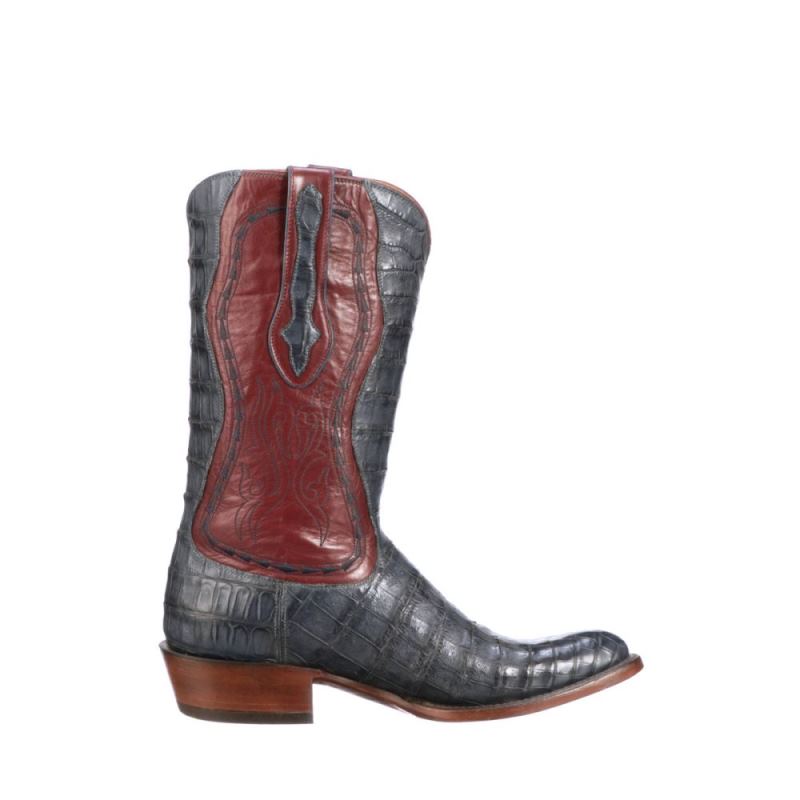 Lucchese | Men's Barcenas Ayala - Denim - Click Image to Close