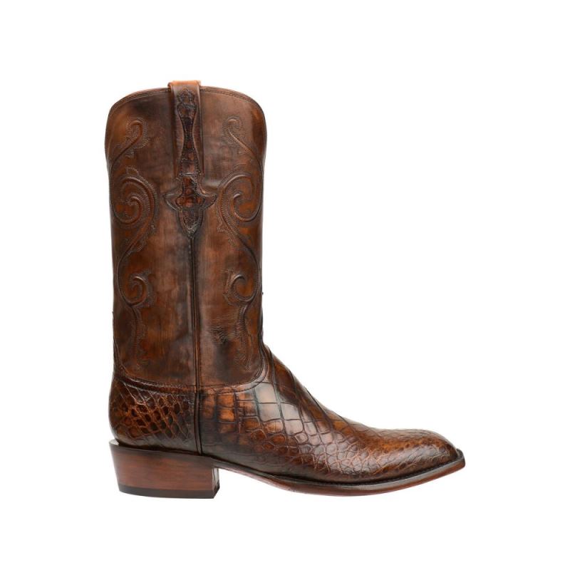 Lucchese | Men's Colton - Chocolate - Click Image to Close