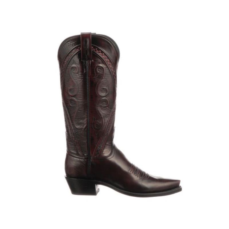 Lucchese | Women's Darlene - Black Cherry - Click Image to Close