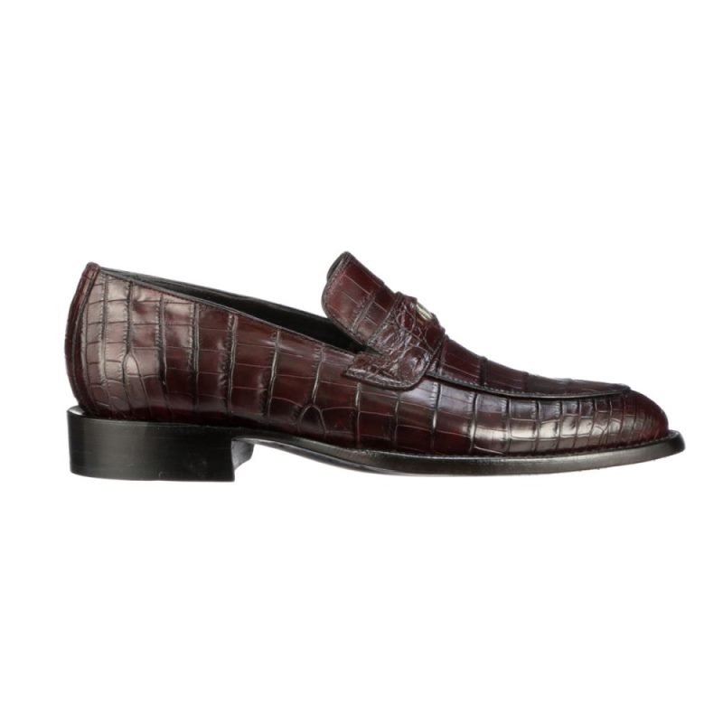 Lucchese | Men's Peso Loafer - Black Cherry