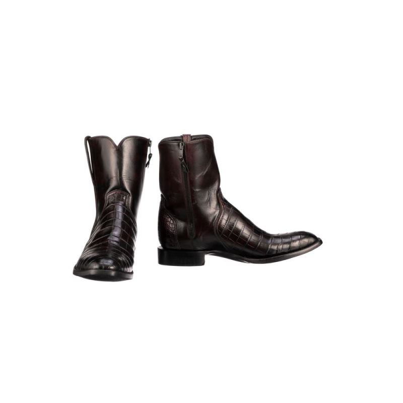 Lucchese | Men's Paris Texas - Black Cherry - Click Image to Close