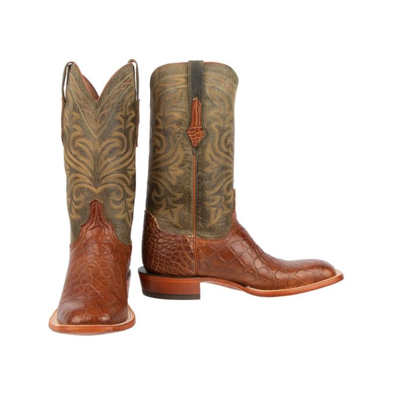 Lucchese | Men's Mayor - Dark Cognac - Click Image to Close