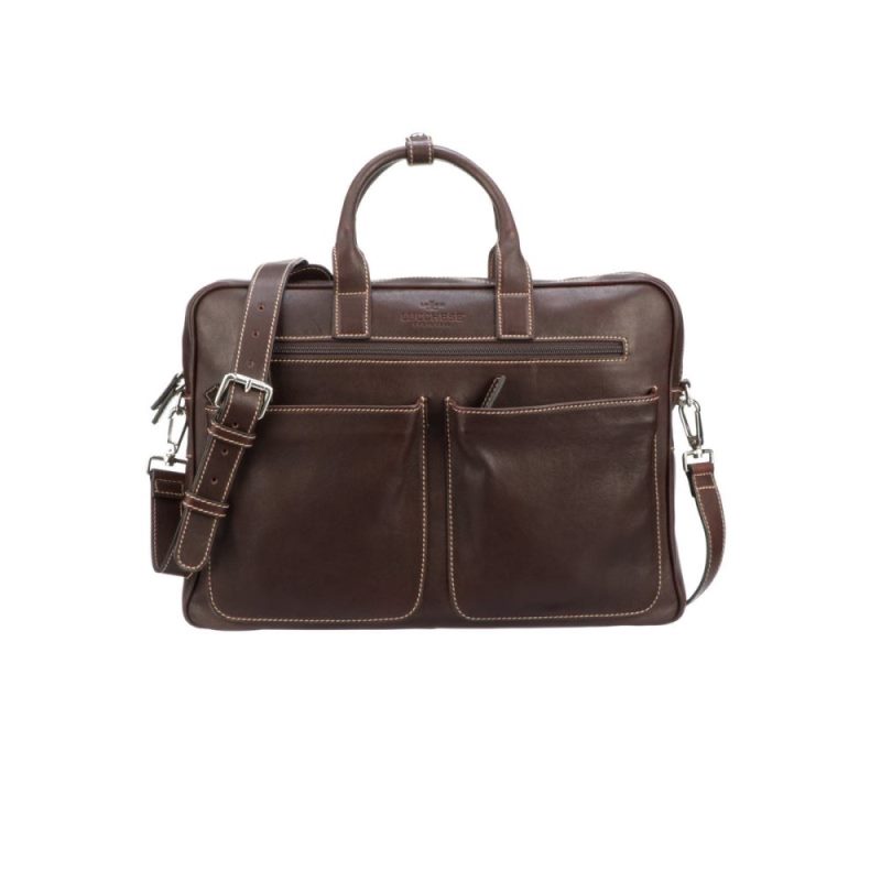 Lucchese | Men's Cosimo Briefcase - Espresso - Click Image to Close