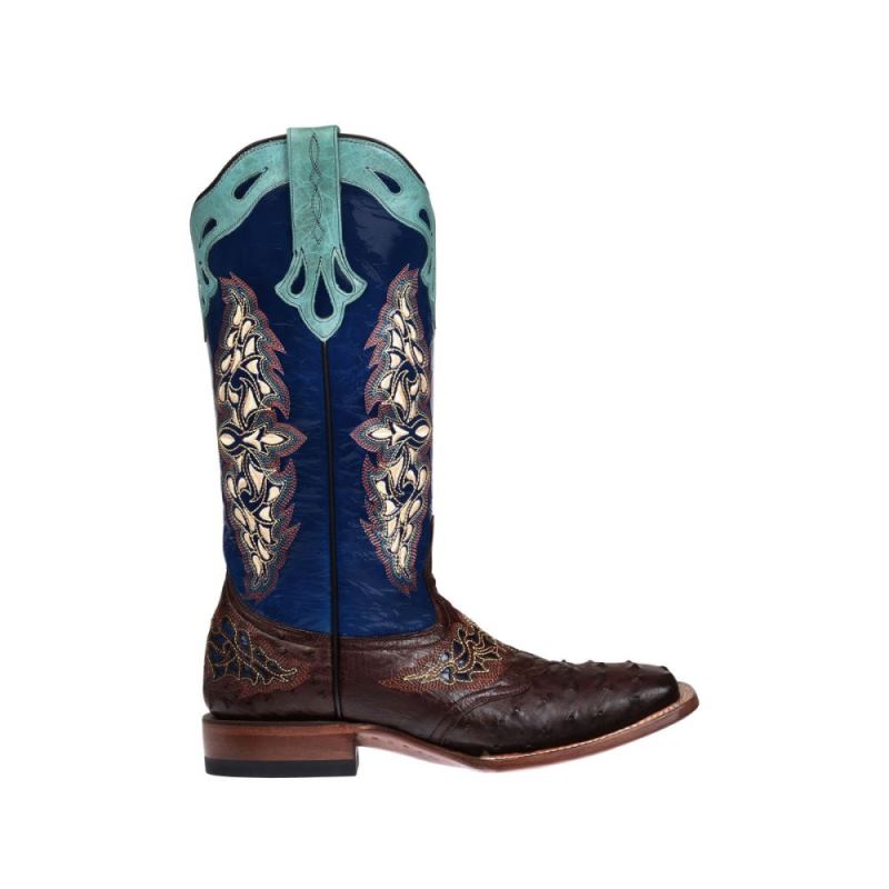 Lucchese | Women's Amberlyn - Sienna + Navy - Click Image to Close