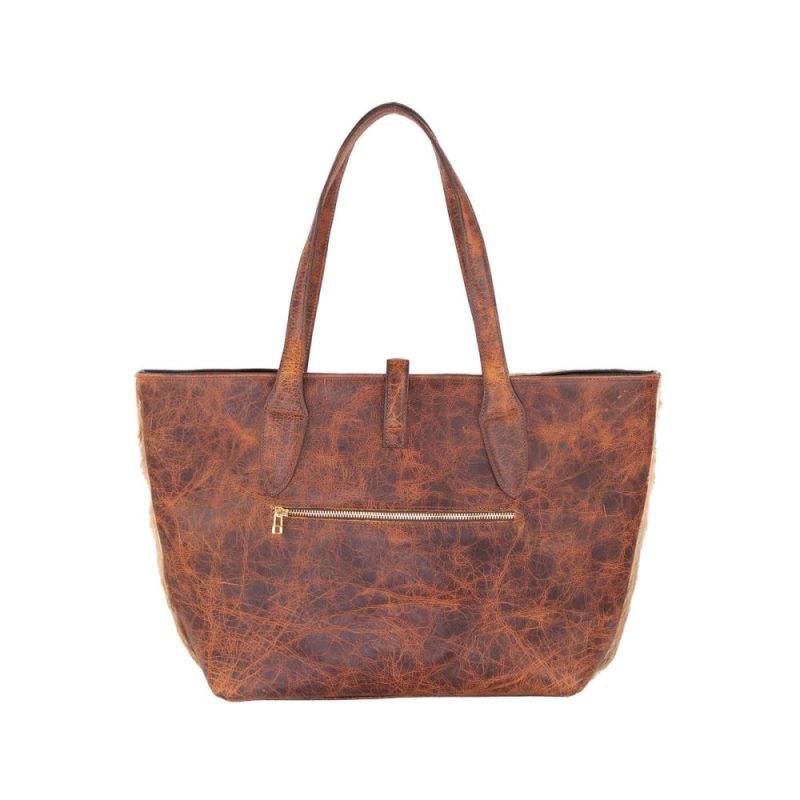 Lucchese | Women's Large Axis Tote Bag - Axis Brown