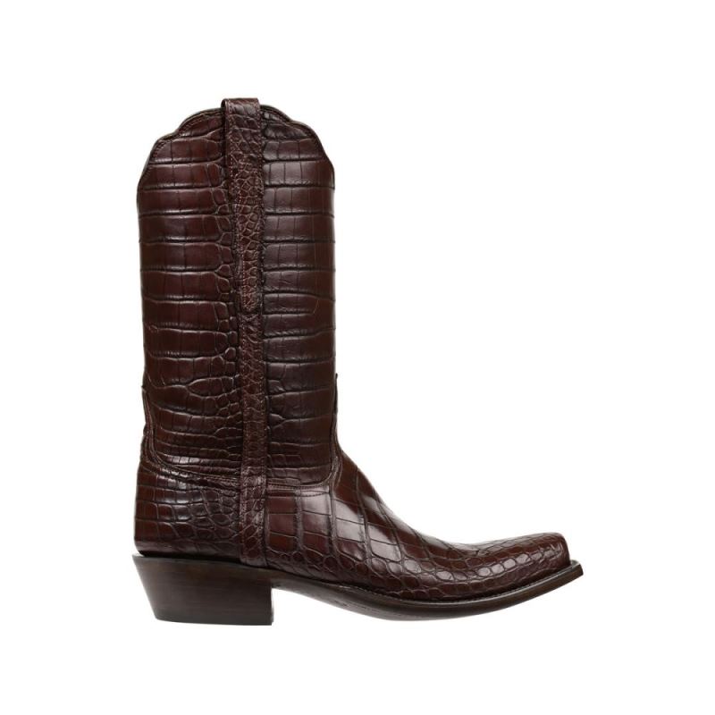 Lucchese | Men's Baron - Chocolate - Click Image to Close