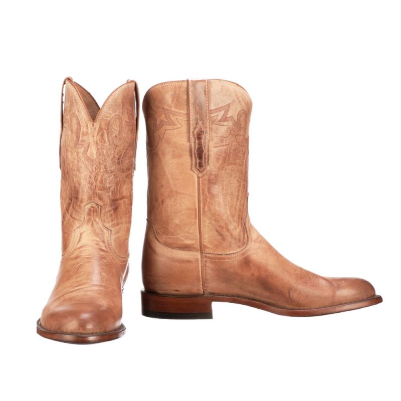 Lucchese | Men's Sunset Roper - Tan - Click Image to Close