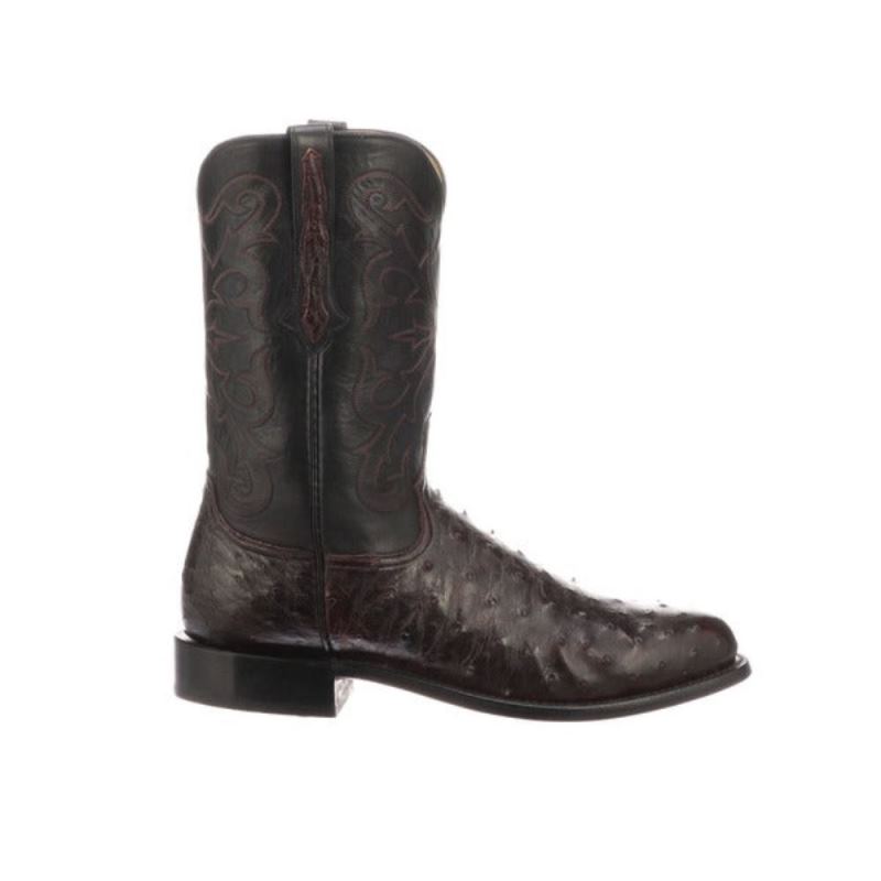 Lucchese | Men's Hudson - Black Cherry + Black - Click Image to Close