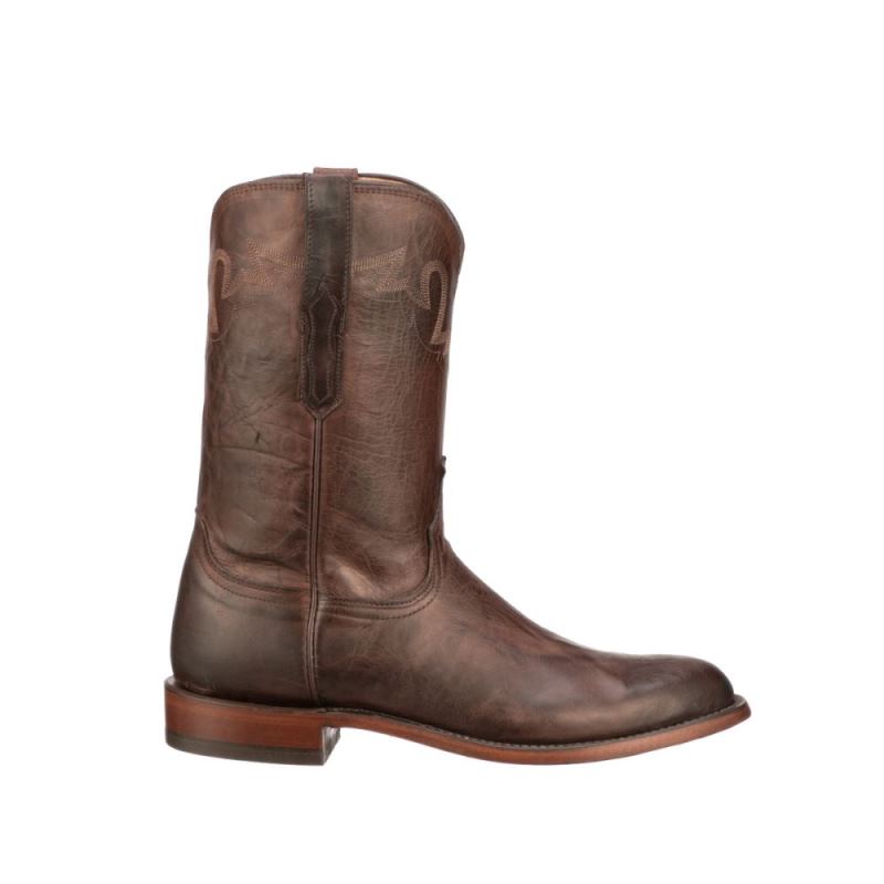 Lucchese | Men's Sunset Roper - Chocolate - Click Image to Close