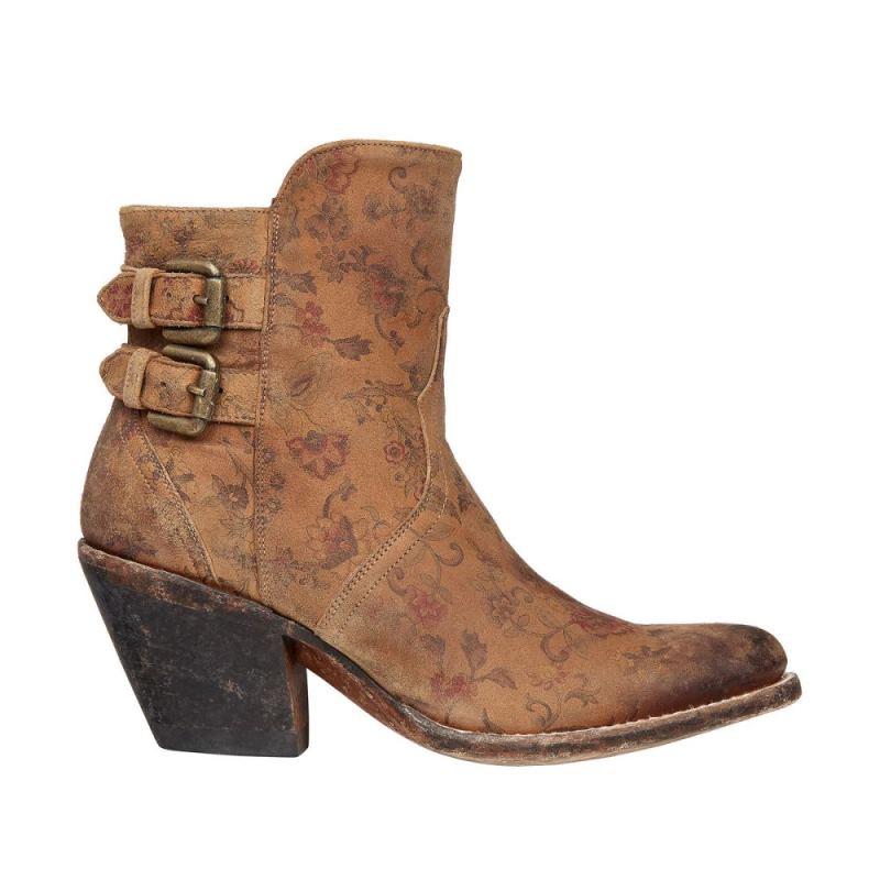 Lucchese | Women's Catalina - Brown Floral - Click Image to Close