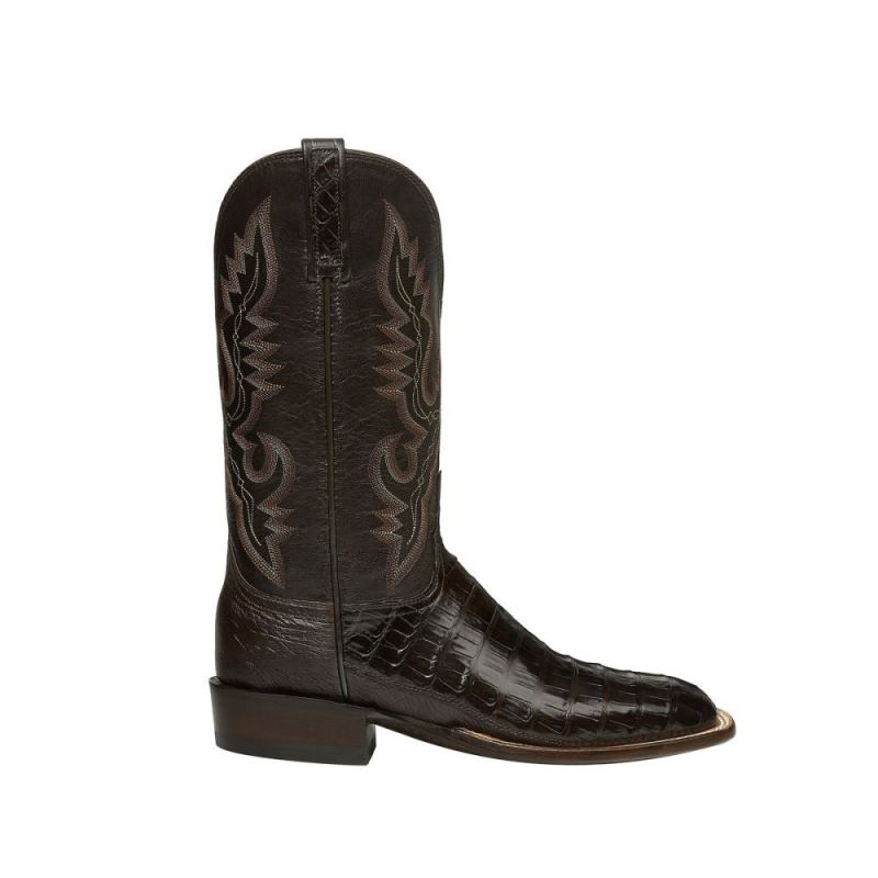 Lucchese | Men's Trent - Chocolate + Dark Brown