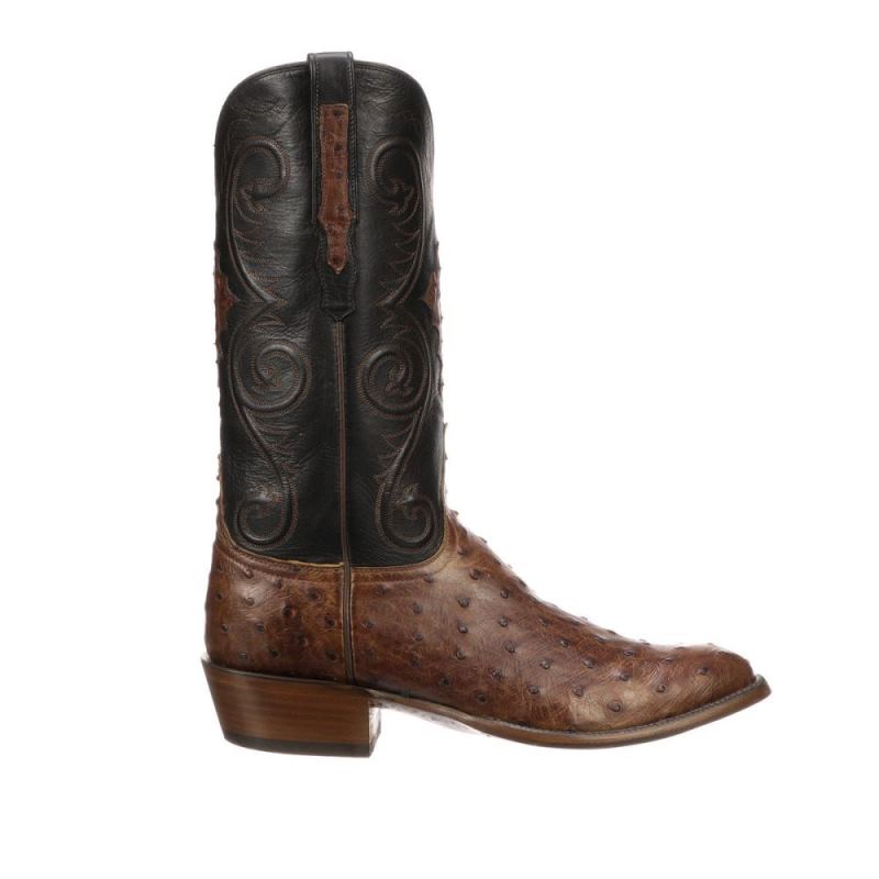 Lucchese | Men's Randall - Pecan + Black