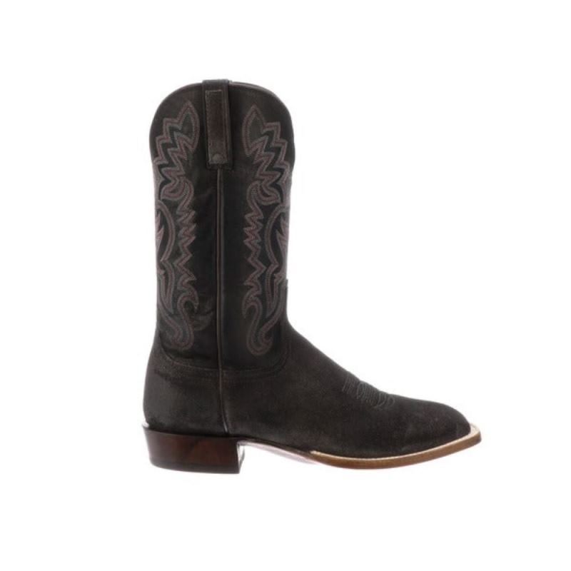 Lucchese | Men's Levi - Steel Grey + Black - Click Image to Close