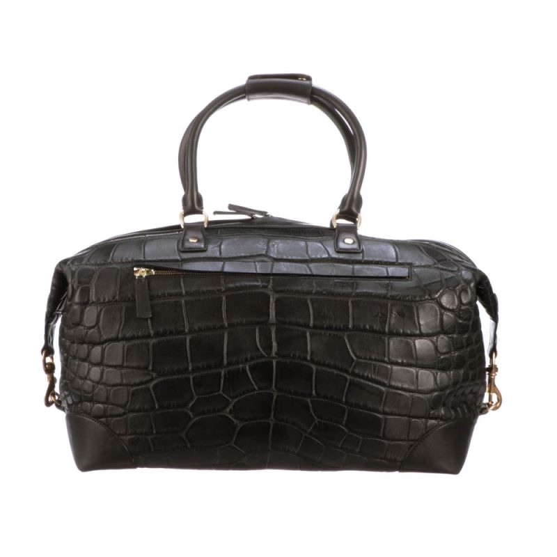 Lucchese | Men's Giant Gator Duffel - Small - Black