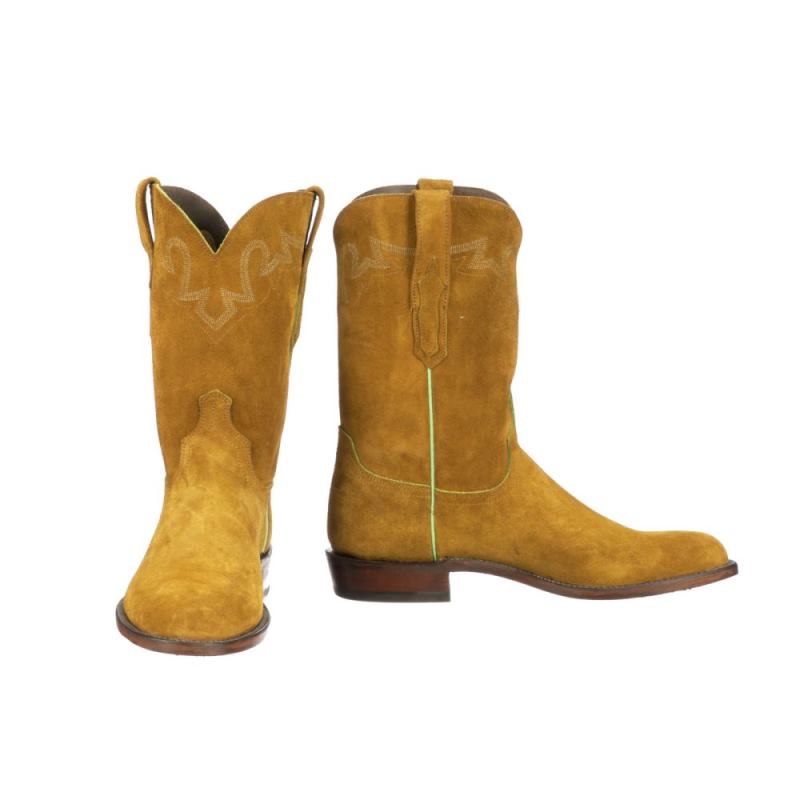 Lucchese | Men's Sunset Suede - Mustard - Click Image to Close