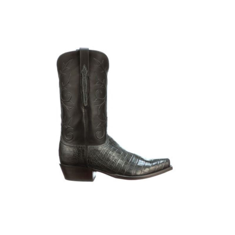 Lucchese | Men's Cruz - Charcoal + Black - Click Image to Close