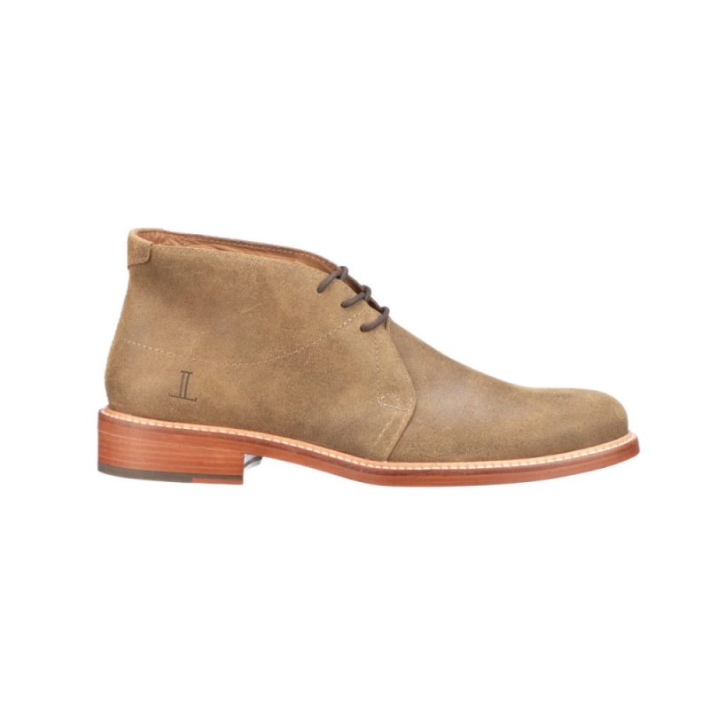 Lucchese | Men's After-Ride Suede Chukka Boot - Olive - Click Image to Close